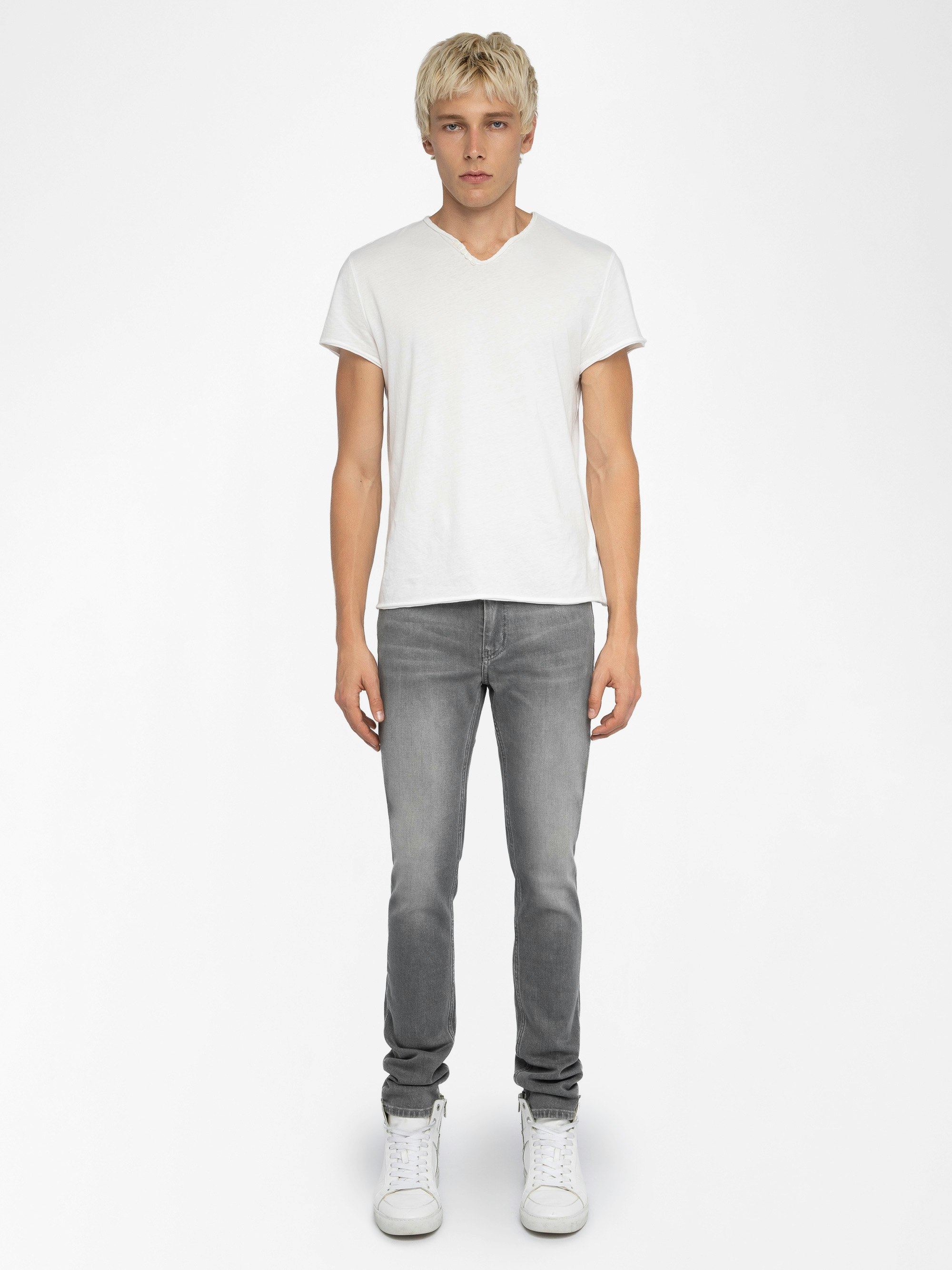 Mick Jeans - Skinny jeans with zip closure.