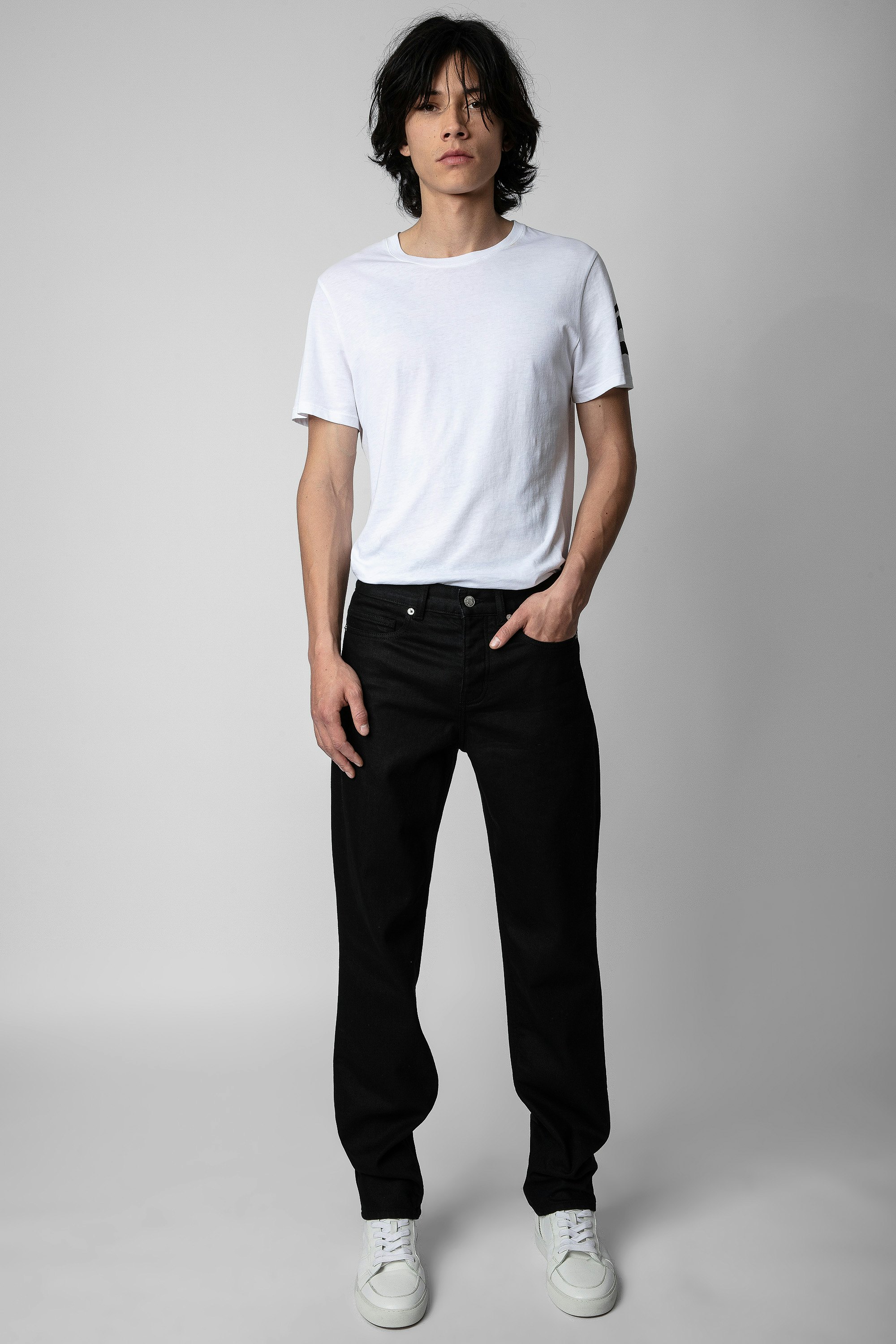 John Jeans - Men’s straight-cut black denim jeans