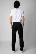 John Jeans - Men’s straight-cut black denim jeans