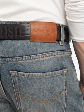 John Jeans - Straight jeans with zip and button fastening at the waistband.