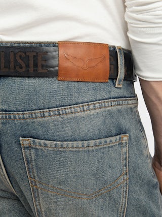 John Jeans - Straight jeans with zip and button fastening at the waistband.