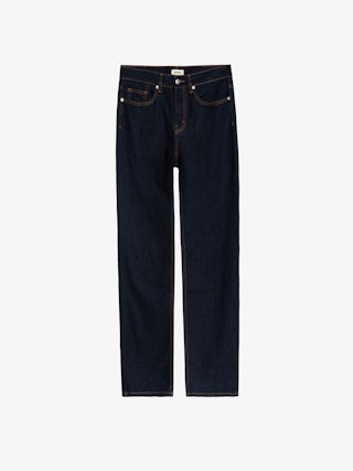 Jean John - Straight raw denim jeans with zip fastening.