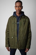 Giacca Kido Amo Heavy Arrow - Giacca militare in cotone kaki uomo