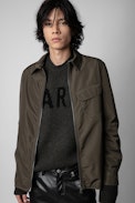 Kaysey Nylon Jacket - Men’s khaki nylon jacket