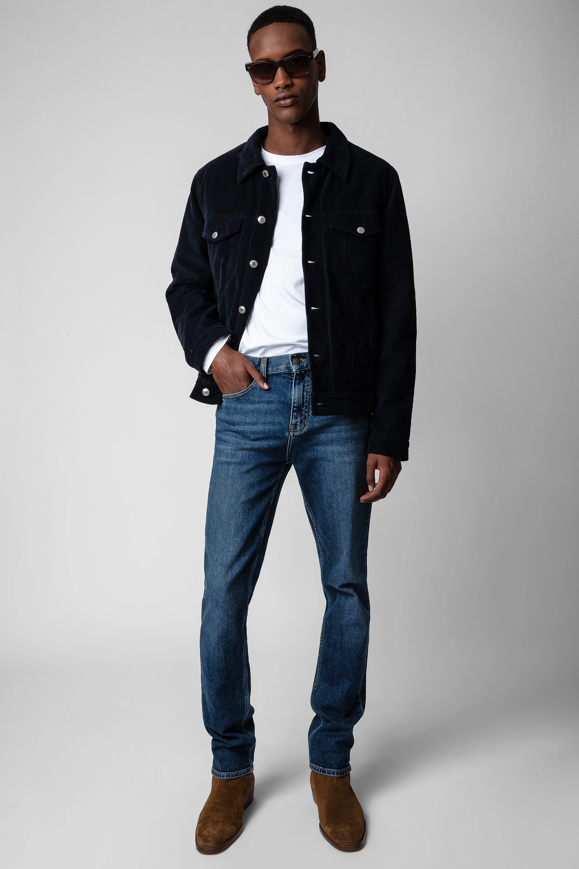 Base Velvet Jacket jacket blue men 