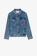 Base Denim Jacket - Men's denim jacket with Voltaire embroidery