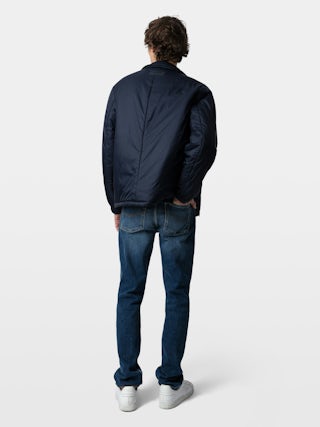 Blouson Back - Blouson ouatiné à col montant et manches longues.