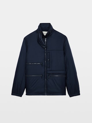 Blouson Back - Blouson ouatiné à col montant et manches longues.