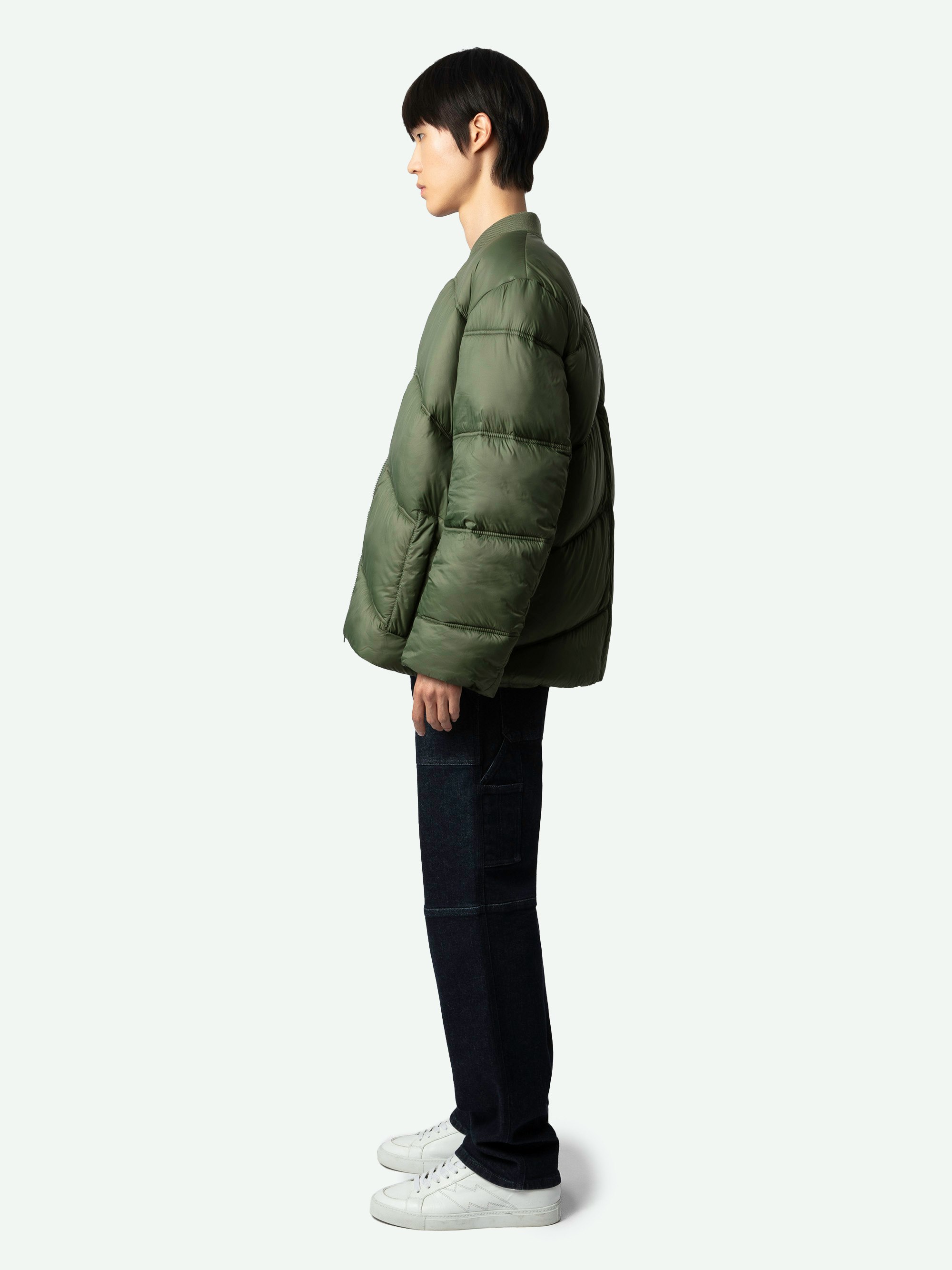 Bony Puffer Coat down jacket kaki men | Zadig&Voltaire