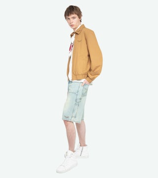 Loann Jacket - Zipped jacket with long sleeves, wing embroidery, collar embroidery and western-style back cut.