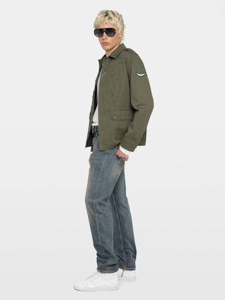 Kido Parka - Military parka with button fastening and functional pockets.