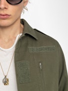 Parka Kido - Parka militare con chiusura a bottoni e tasche funzionali.