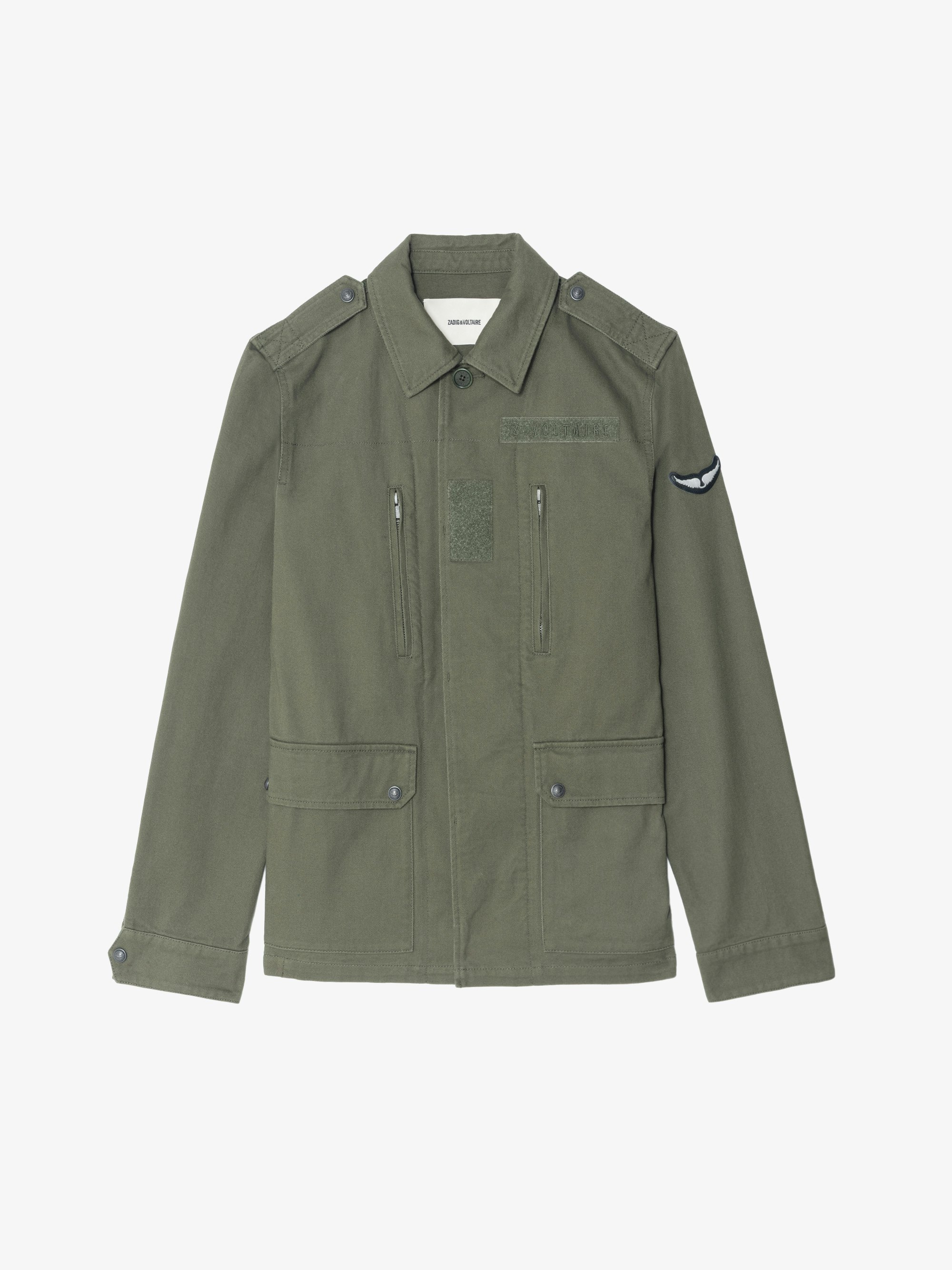 Brown Military Parka in Organic Cotton | Zadig&Voltaire