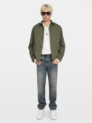 Kido Parka - Military parka with button fastening and functional pockets.