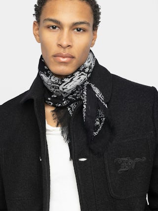 Blouson Venezia 100% Laine - Blouson en laine bouillie légère en simple boutonnage, poches plaquées avec signature broderie ZV.