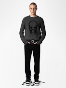 Pantalón Steeve Pana - Pantalón ajustado de pana con abertura abotonada.