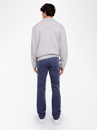 Steeve Corduroy Trousers - Straight trousers in corduroy with button opening.