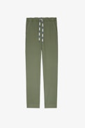 Hose Pixel  - Herrenhose in Military-Optik aus Baumwoll-Leinen in Khaki mit kontrastierender Kordel