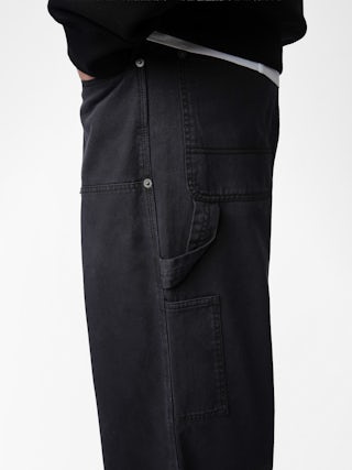 Pantalone Perry - Pantalone stile worker con patch sul davanti e dettagli con rivetti.