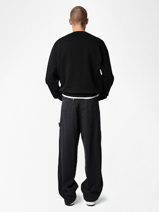 Pantalone Perry - Pantalone stile worker con patch sul davanti e dettagli con rivetti.