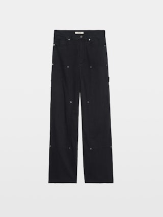 Pantalon Perry - Pantalon style worker avec patch à l'avant et détails rivets.