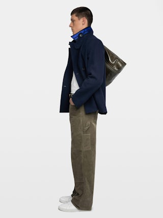Pery Pants - Worker-style pants with rivet and wing patch details.