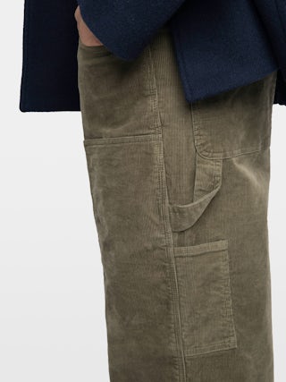 Pery Pants - Worker-style pants with rivet and wing patch details.