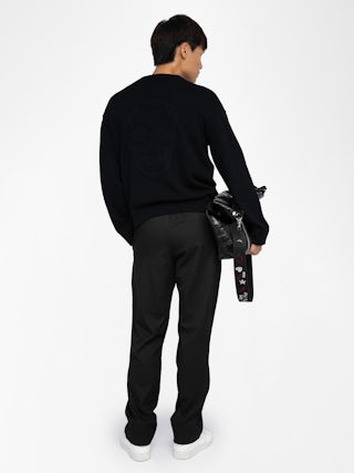 Pants Pix - Straight-cut casual pants with elasticated waist.