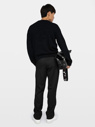 Pantalon Pix - Pantalon droit casual avec taille élastiquée.