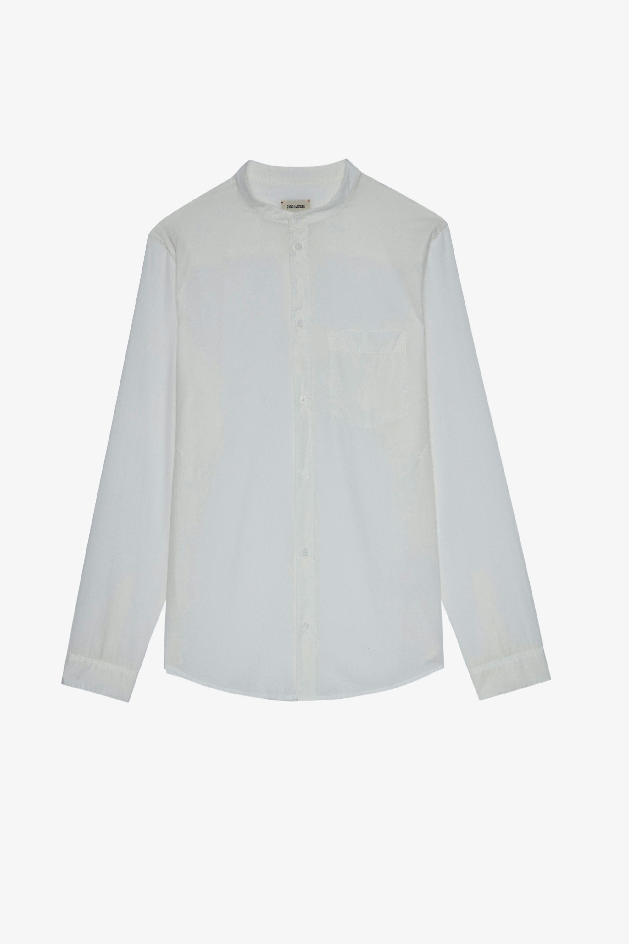 Camicia Thibaut Camicia in cotone bianco da uomo