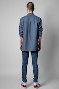 Chemise Serge Lin - Chemise en lin bleu Homme