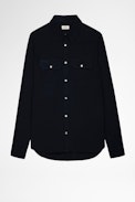 Stan Shirt - Men’s navy blue cotton shirt