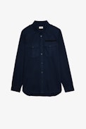 Serge Shirt - Men's ink cotton twill military shirt