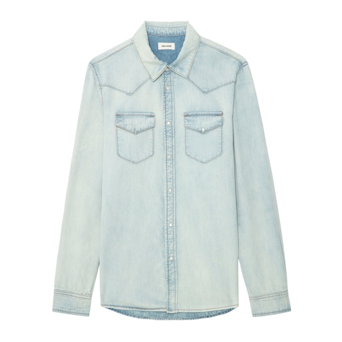 Chemise Saby Denim - Taille S - Zadig & Voltaire - Modalova
