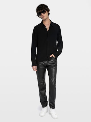 Chemise Tyric - Chemise en viscose fluide et légère, manches longues et fermeture boutonnée.