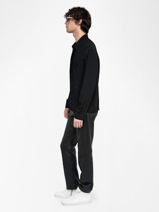 Tyric Shirt - Shirt in fluid and lightweight viscose, long sleeves and button closure.