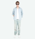 Sid Shirt - Cotton voile shirt with embroidered wings, long sleeves and button fastening.