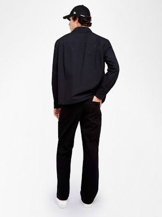 Chemise Suzy - Chemise casual zippée en viscose imprimée, manches longues, poche appliquée avec broderie signature ailes.