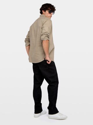 Chemise Sid - Chemise en voile de coton fittée avec broderie ailes, manches longues et fermeture boutonnée.