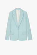 Blazer Voyage - Veste de tailleur bleu ciel Femme