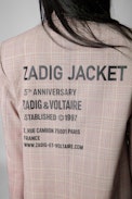 Vanille Blazer - Women’s pink checked jacket