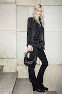 Visko Velvet Jacket - Women’s black velvet jacket with crystal embellishment