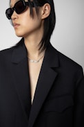 Vivi Blazer - Women’s oversized black wool blazer with shoulder pads