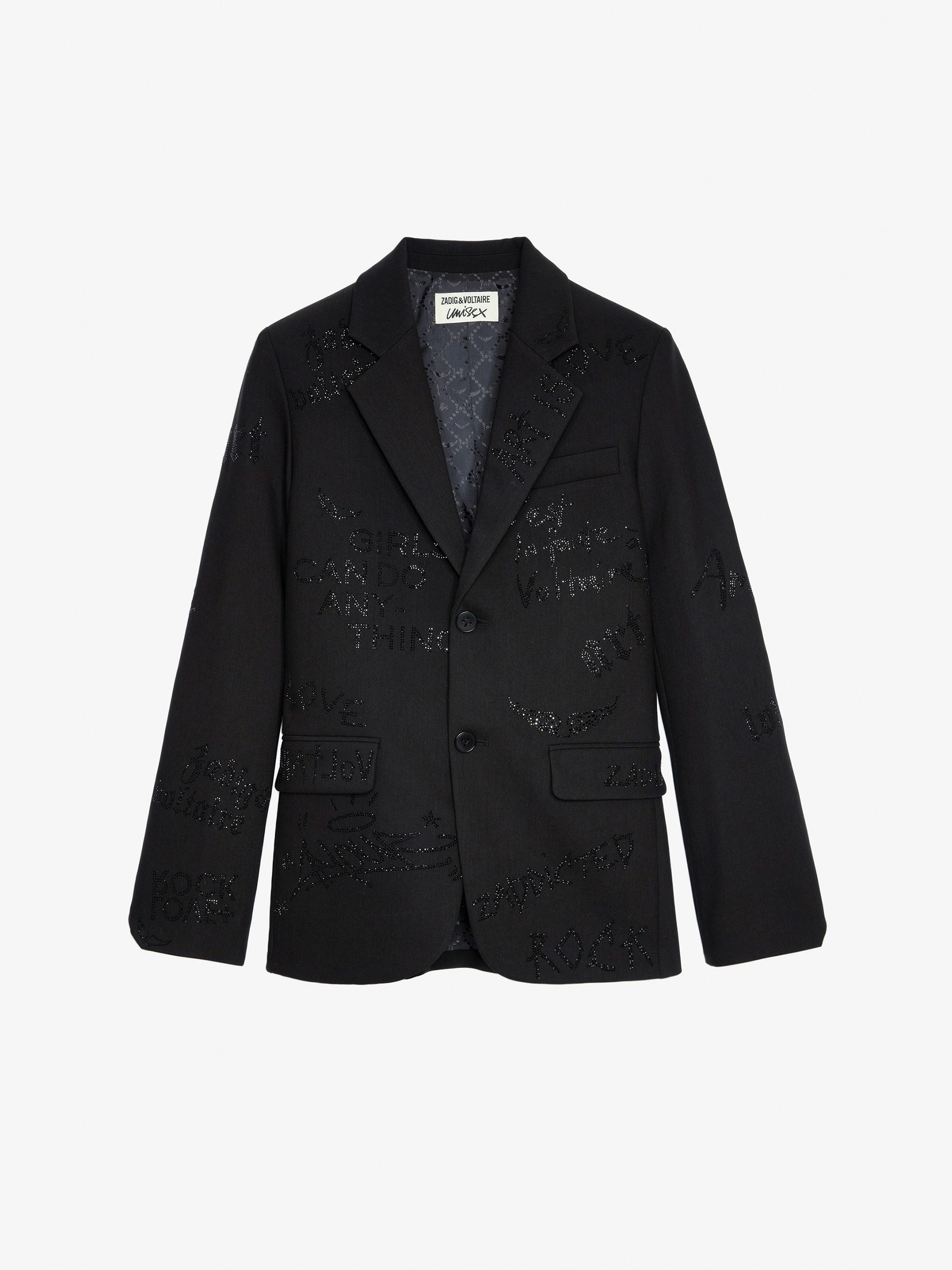 Vanille Mon Amour Diamante Blazer blazer black women Zadig Voltaire