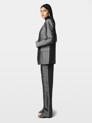 Vegy Blazer - Blazer jacket with wings jacquard print.