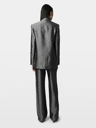 Vegy Blazer - Blazer jacket with wings jacquard print.