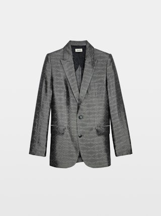 Vegy Blazer - Blazer jacket with wings jacquard print.