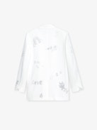Viva Diamanté Blazer - Women's white blazer with customized diamanté details designed by Humberto Cruz.