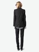 Valse Blazer - Structured straight-cut blazer with button fastening and dotted rhinestones.