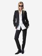 Valse Blazer - Structured straight-cut blazer with button fastening and dotted rhinestones.